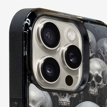 iPhone 16 Pro Max Case — Grey Dark Black And Grey Tones, Personalized Phone Case