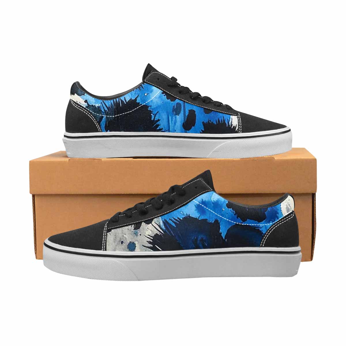 WOMEN'S Animal Print Lace-Up Canvas Vivid Sneakers