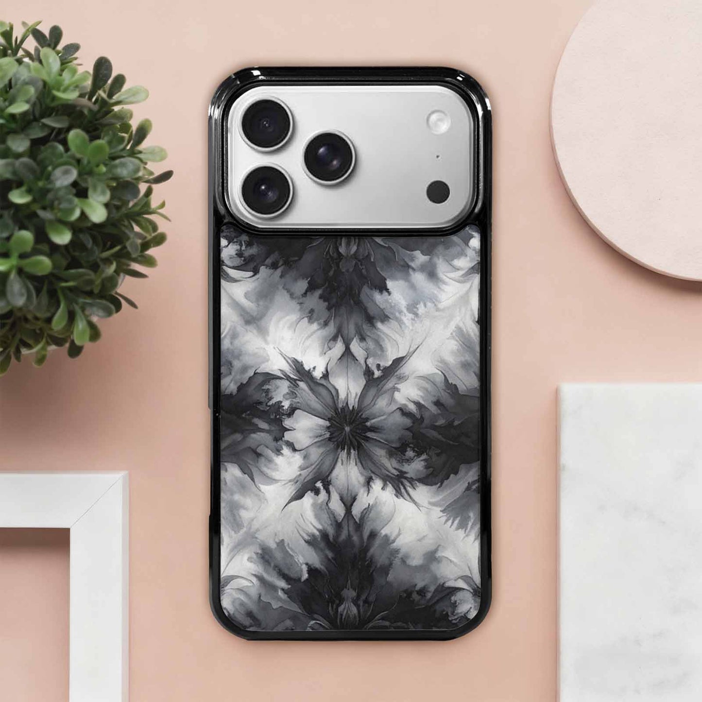 iPhone 17 Pro Max Case — Tie Dye Black And Tie Dye, Personalized Phone Case