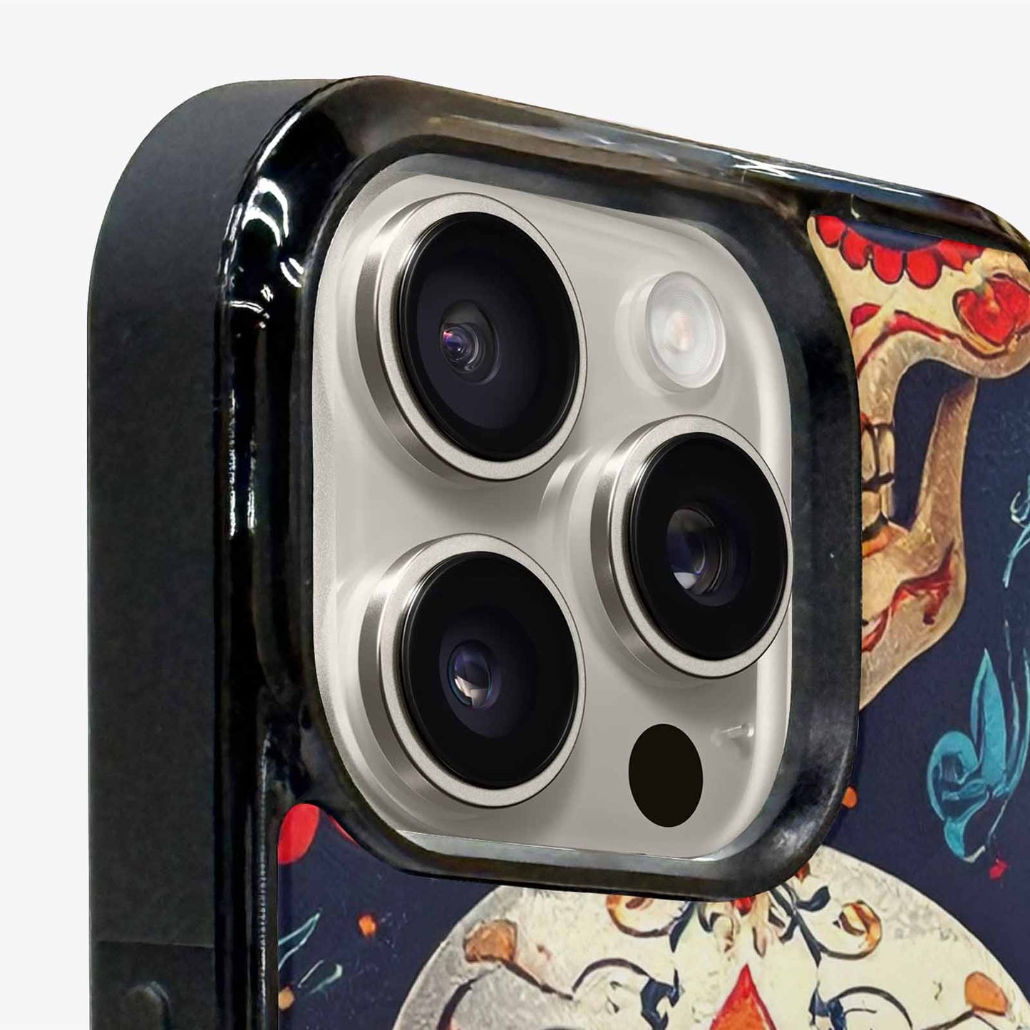 iPhone 16 Pro Max Case — Day Dead Sugar Skull Art 100s, Custom Made Phone Cover