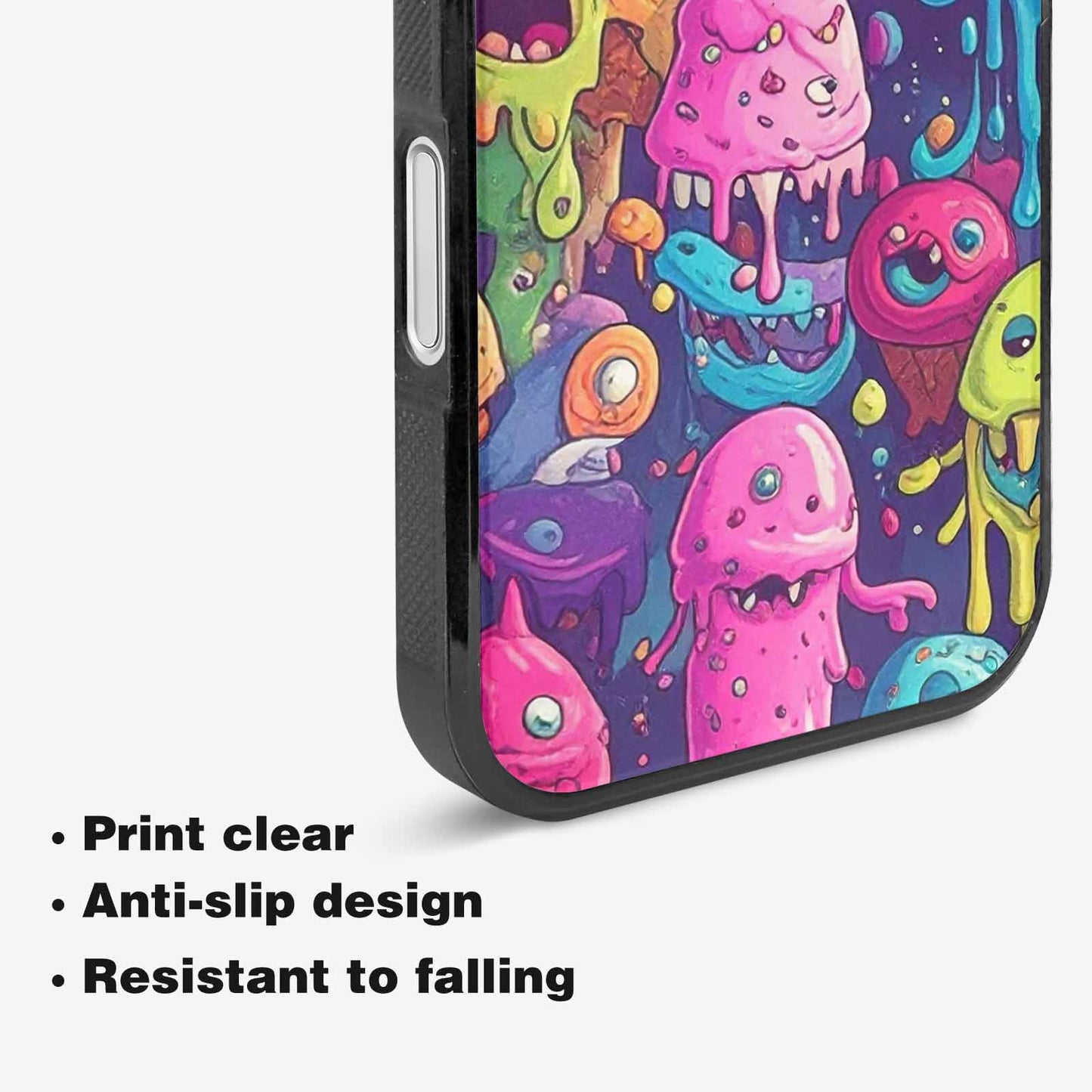 iPhone 16 Case — Melting Ice Cream Monster Charac, Custom Made Phone Cover