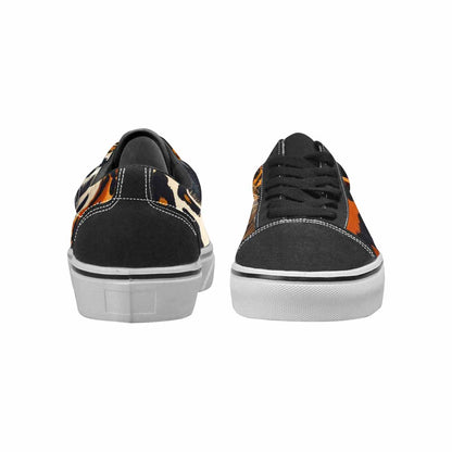 MEN'S Animal Print Canvas Lace-Up Aesthetic Custom Sneakers