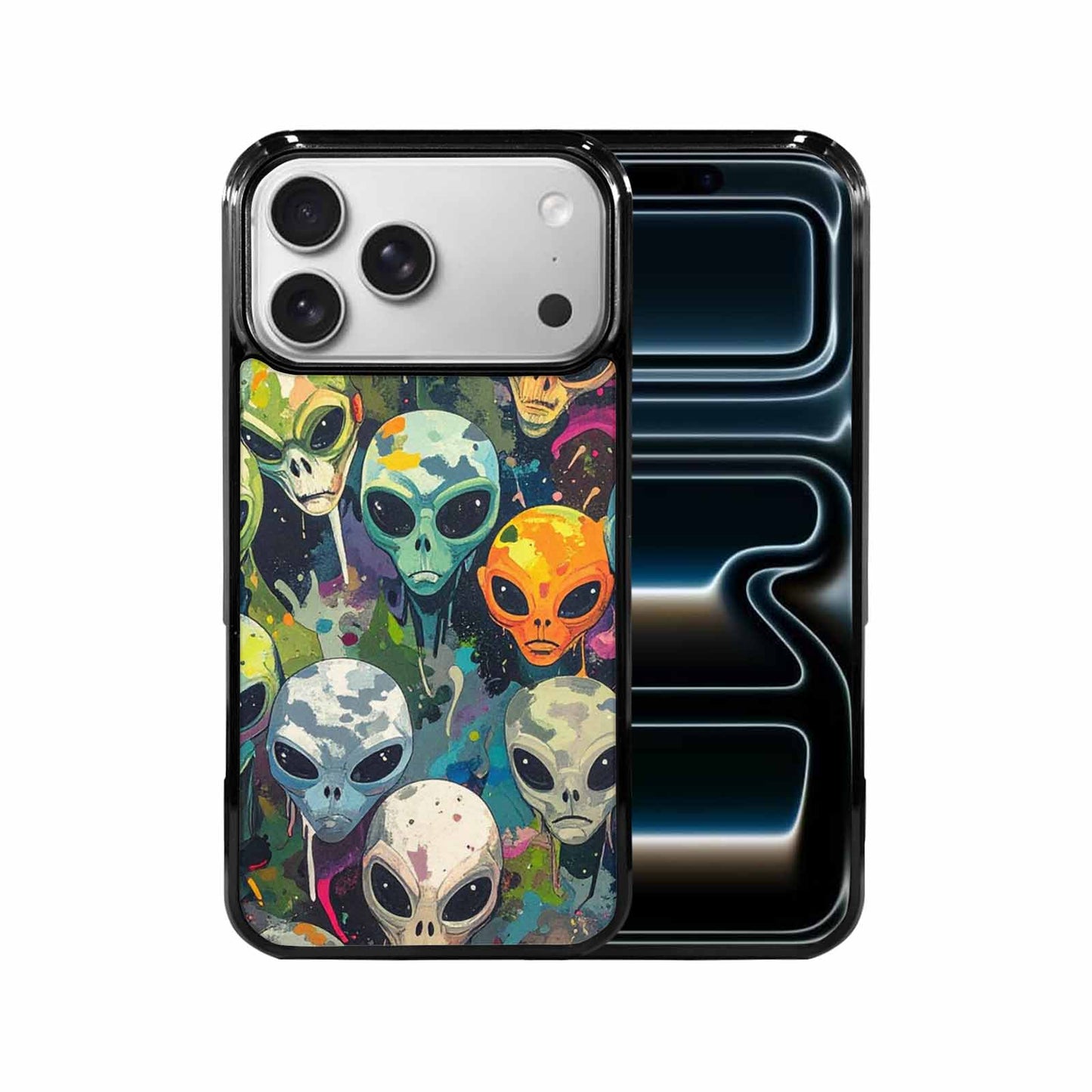 iPhone 17 Pro Max Case — Aliens Camo Aliens Alien Scifi, Custom Art Phone Cover