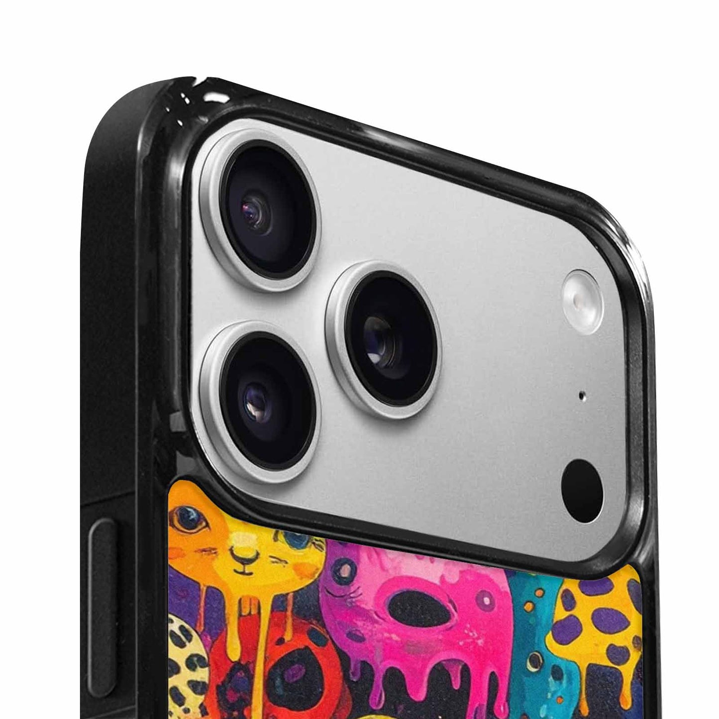 iPhone 17 Pro Max Case — Melting Aliens Pattern Alien Scifi, Unique Phone Case Design