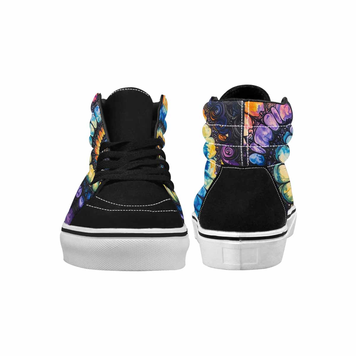 MEN'S Tie High Top Canvas Aesthetic Custom Shoes
