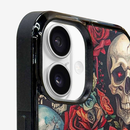 iPhone 16 Plus Case — Skulls And Rosesmelting Skulls A, Custom Print Case Cover