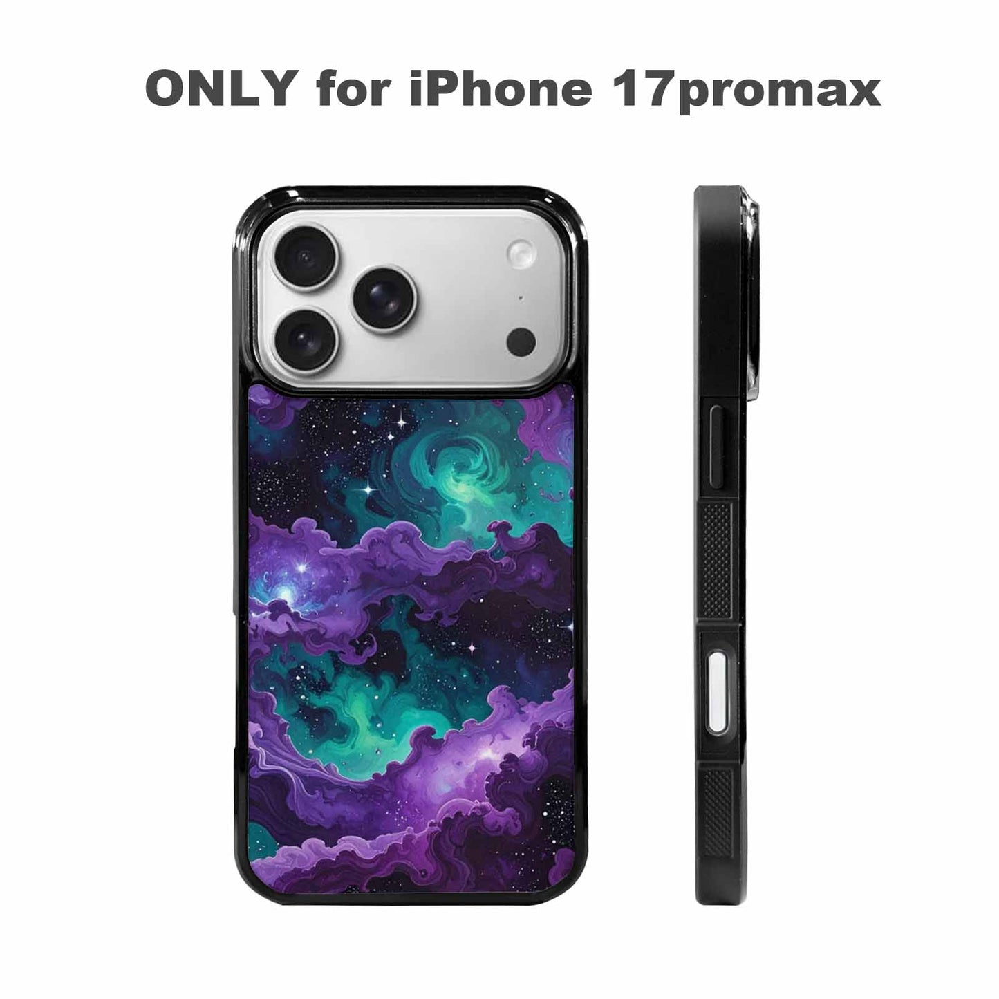 iPhone 17 Pro Max Case — Seamless Tileable Pattern Of Galaxy Space, Original Design Phone Case
