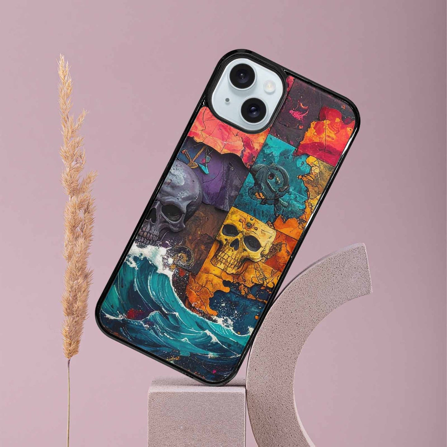 iPhone 15 Plus Case — Pirate Skull Flag Pirate Skull Flag, Customized Protective Case