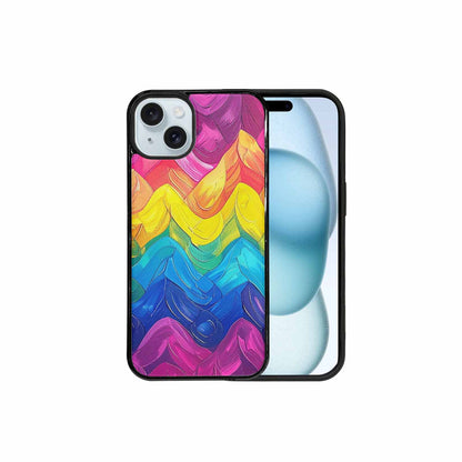 iPhone 15 Plus Case — Pansexual Flag Color Theme Small Rainbow, Unique Phone Case Design