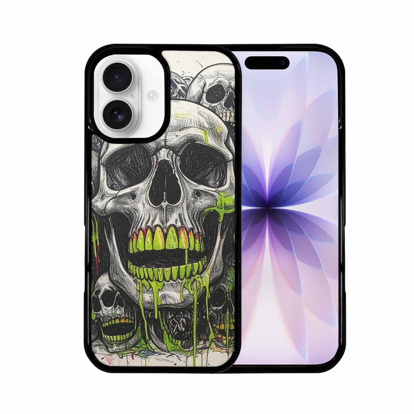 iPhone 17 Case — Rainbow From Skull\'s Mouth Gothic Skulls, Custom Print Case Cover