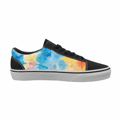MEN'S Tie Dye Swirl Canvas Lace-Up Wallpaper Art Sneakers