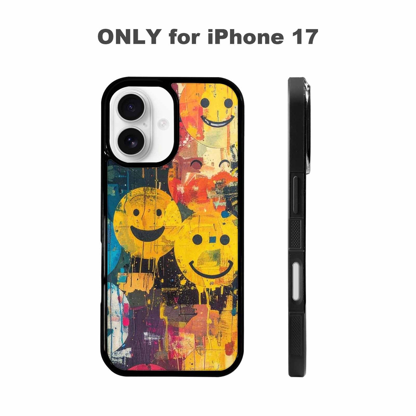 iPhone 17 Case — Smiley Faces Camosmiley Faces Camo, Personalized Phone Case