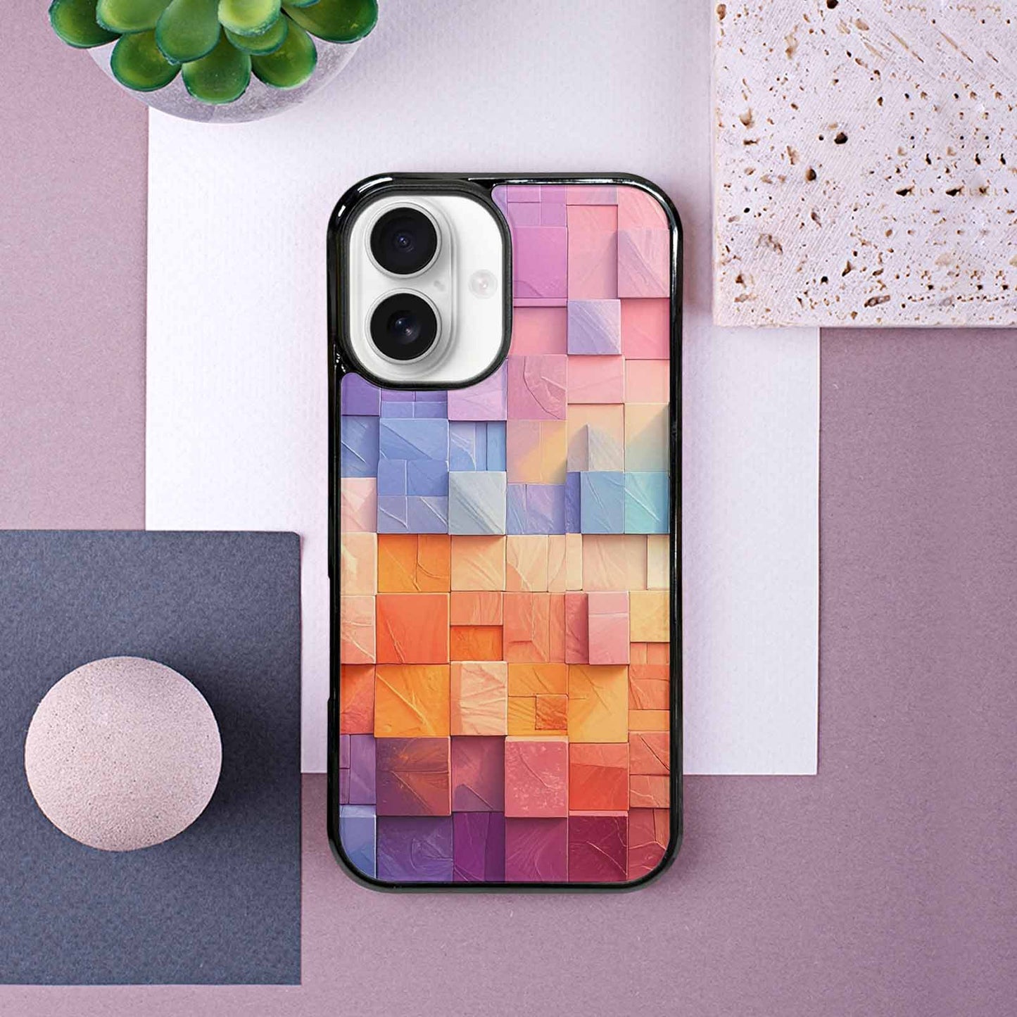 iPhone 16 Case — Color Gradient Fade Pattern Hundreds Of, Custom Phone Case