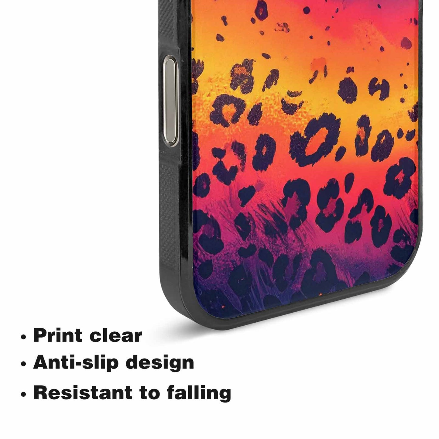 iPhone 16 Pro Max Case — Leopard Print Gradient, Custom Printed Phone Case