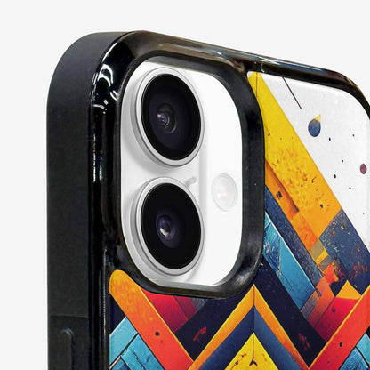 iPhone 16 Plus Case — Urban Tribal Tessellation, Custom Phone Case