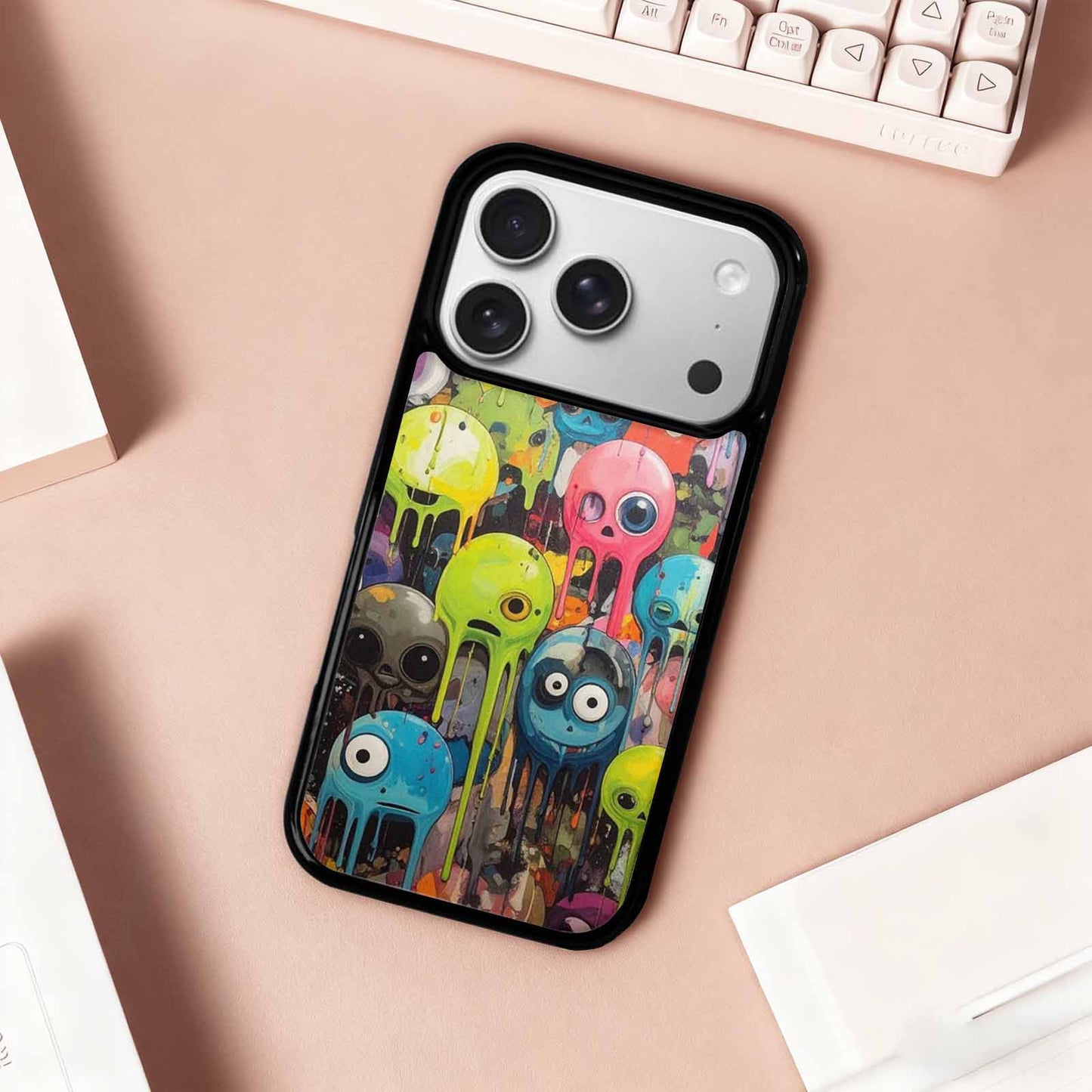 iPhone 17 Pro Case — Aliens Camomelting Aliens Patt Fgd Alien, Unique Phone Case Design