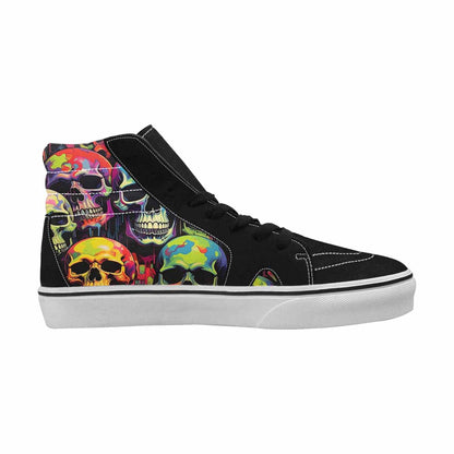 MEN'S 1000s Skulls Neon Camo High Top Canvas Dreamcore Custom Shoes
