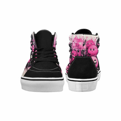 MEN'S Monsters (general) High Top Canvas Vibrant Chaos Sneakers