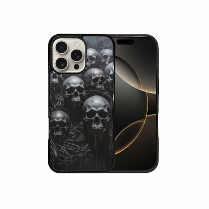 iPhone 16 Pro Max Case — Grey Dark Black And Grey Tones, Original Design Phone Case
