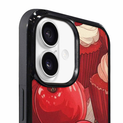 iPhone 17 Case — Retro Cherry Cupcake Retro Vintage, Personalized Phone Case