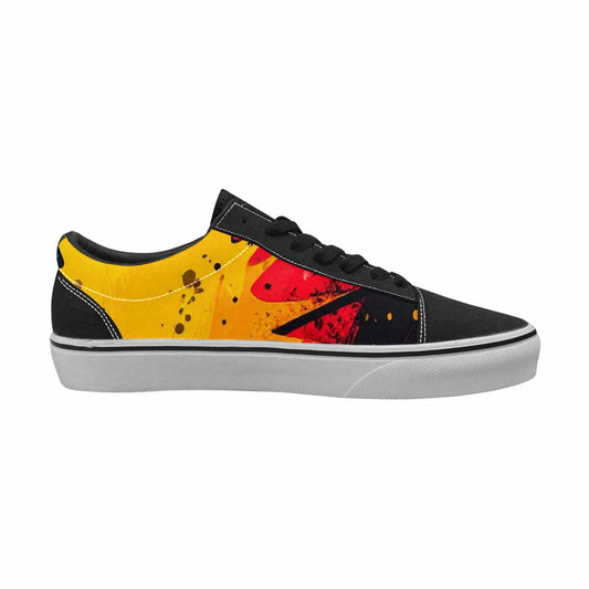 WOMEN'S Comic Book Halftone Canvas Lace-Up Vibrant Chaos Sneakers