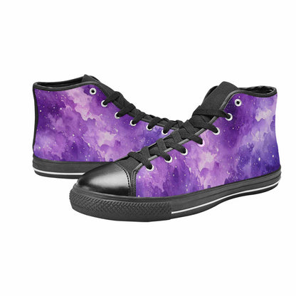 WOMEN'S Galaxy Art - High Top Canvas Dark Academia Custom Shoes