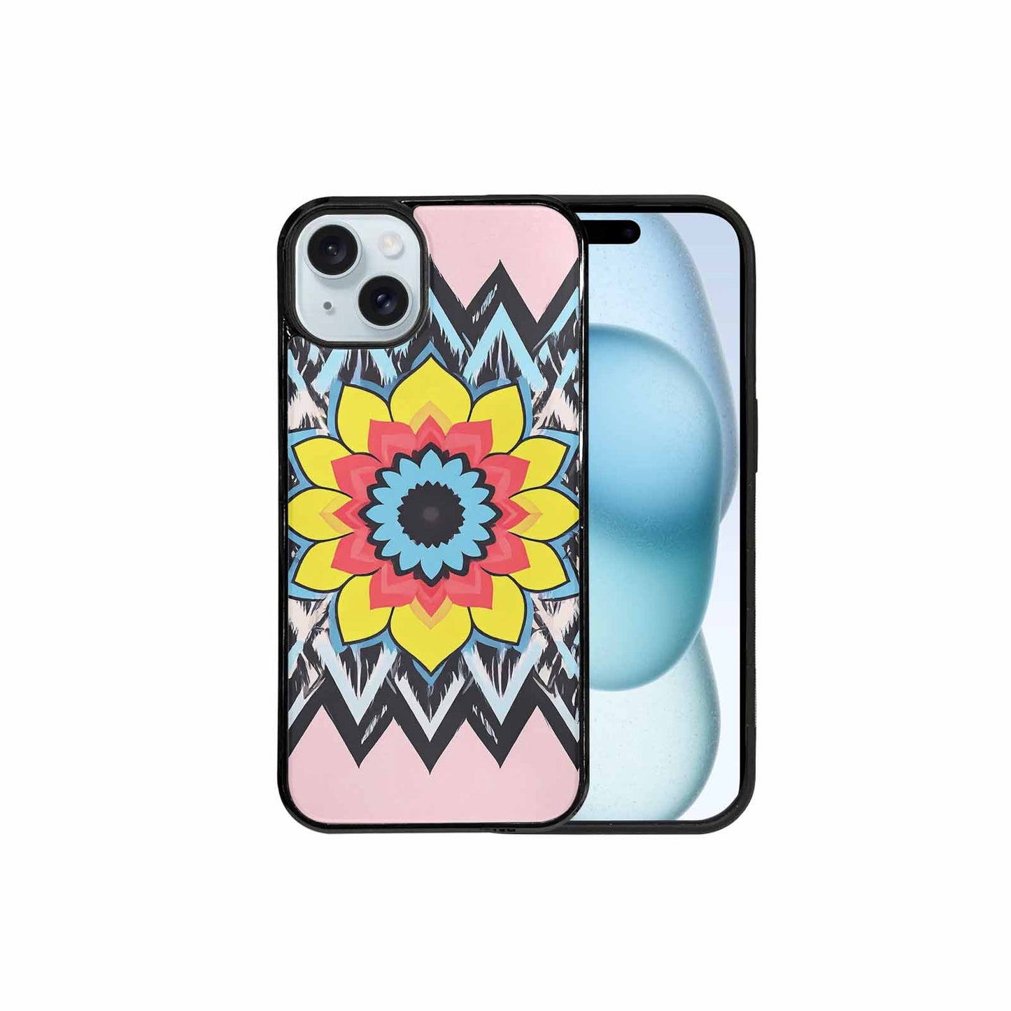iPhone 15 Plus Case — 1960s Mod Cartoon Art Pattern, Customized Protective Case