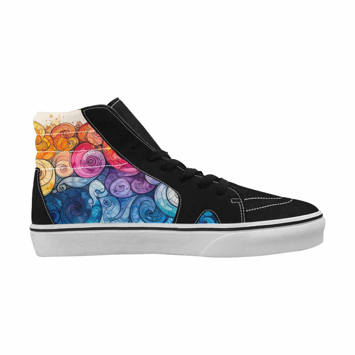 MEN'S Tie High Top Canvas Y2K Custom Shoes