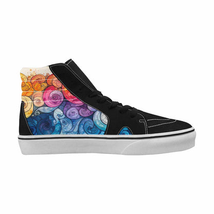 MEN'S Tie High Top Canvas Y2K Custom Shoes