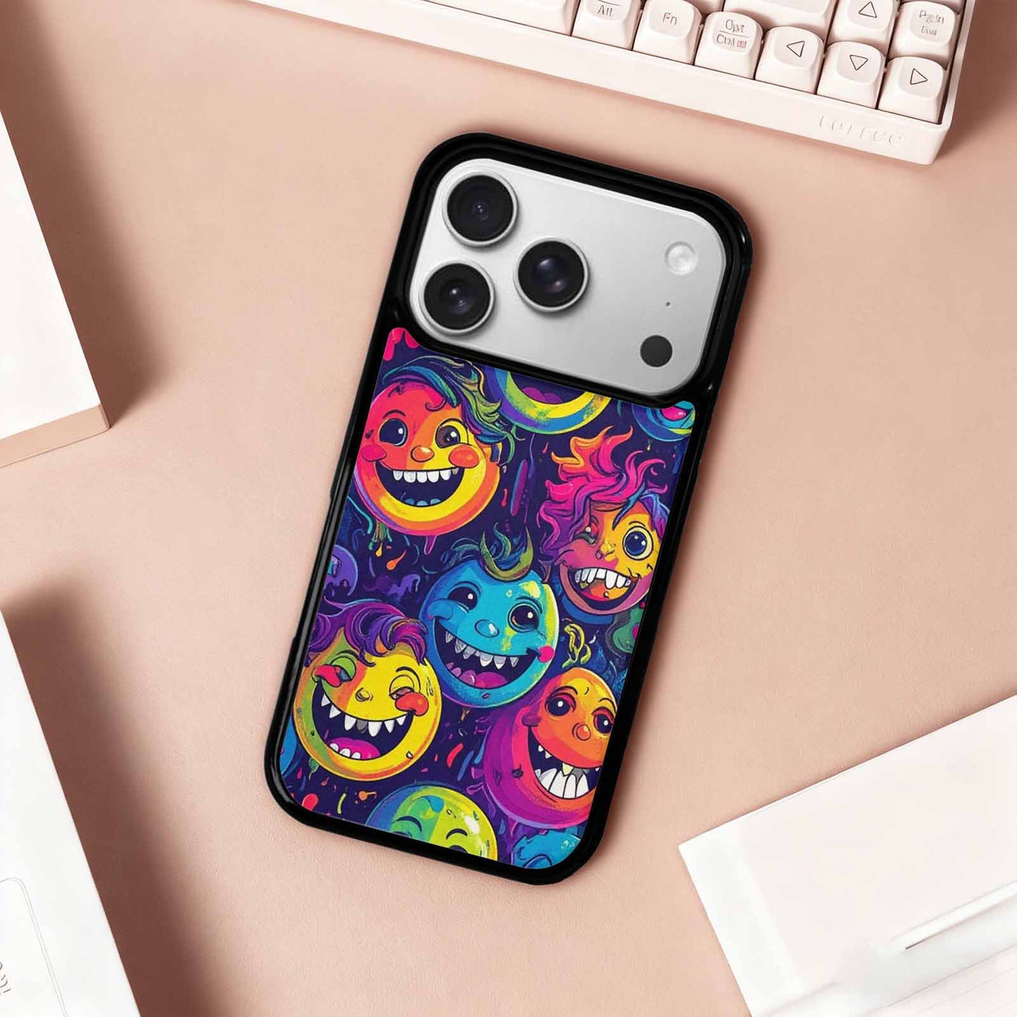 iPhone 17 Pro Case — Small Funny Looking Cartoon People Cartoon, Custom Print Case Cover