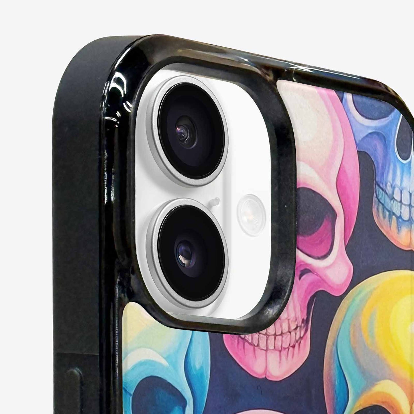 iPhone 16 Case — Dripping Candy Skulls Custom, Custom Print Case Cover