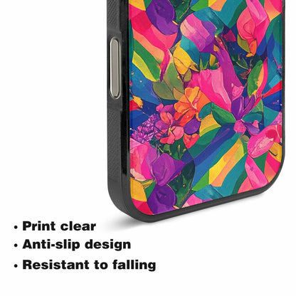 iPhone 16 Pro Case — Polysexual Flag Color Theme Small Rainbow, Unique Phone Case Design
