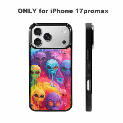 iPhone 17 Pro Max Case — Aliens Tie Dyemelting Aliens Tie Dye, Personalized Phone Case