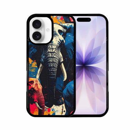 iPhone 17 Case — Bold Splatter Elephant Original Art, Custom Phone Case