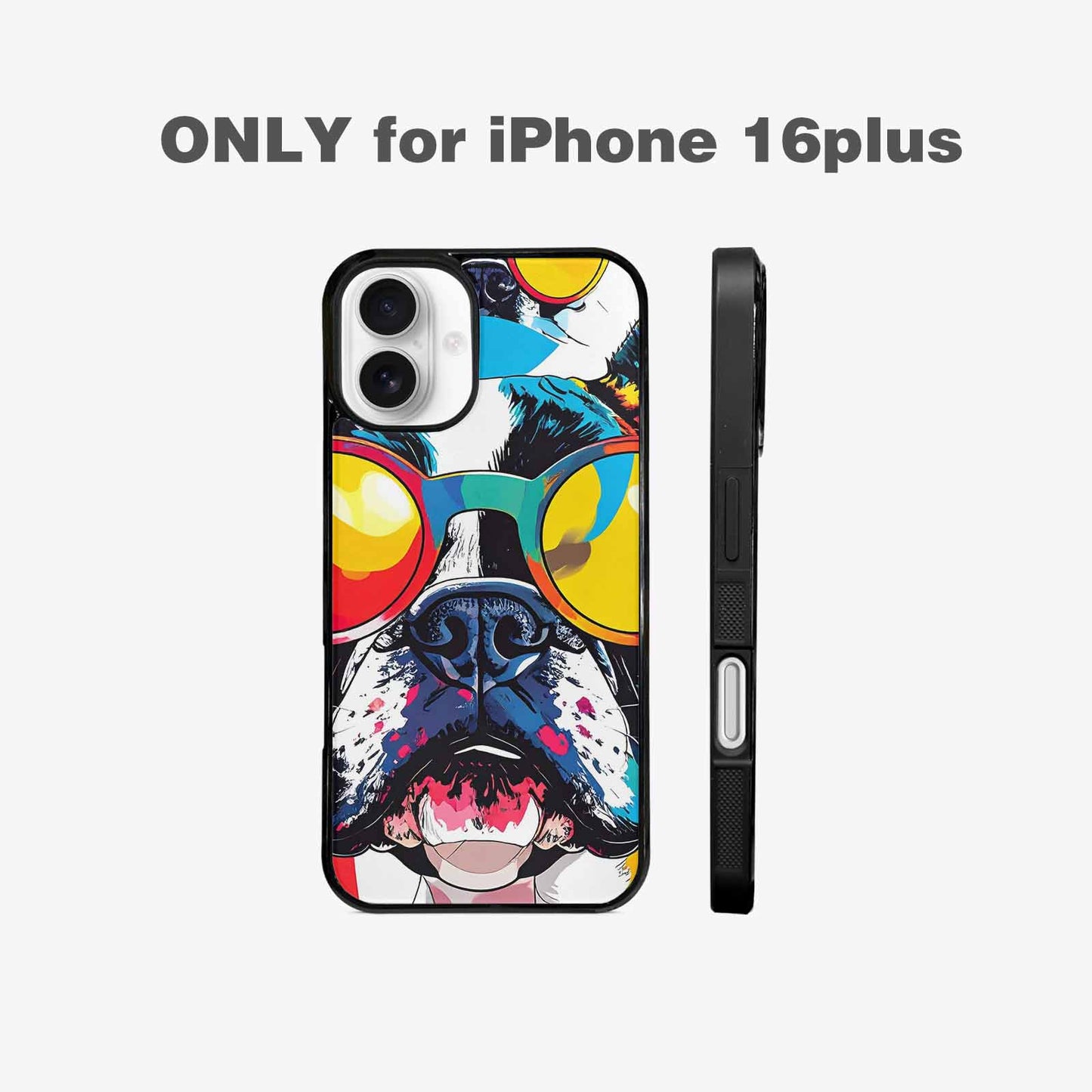 iPhone 16 Plus Case — French Bulldog Pop Art Pattern, Personalized Phone Case