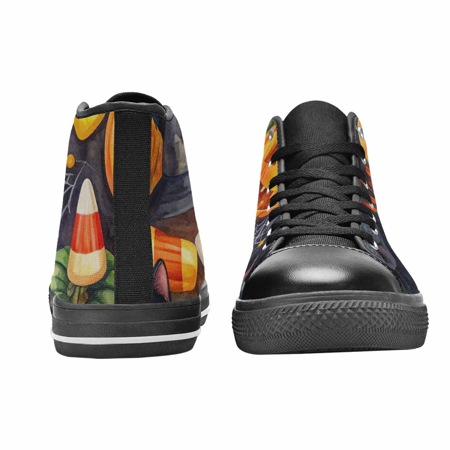 WOMEN'S Halloween High Top Canvas Cottagecore Custom Sneakers