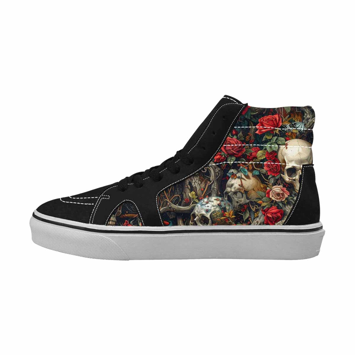 MEN'S More Overlapping Ontop Each High Top Canvas Melting Art Sneakers