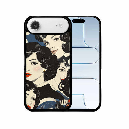 iPhone 17 Air Case — Seamless Repeating Pattern Of Overlapping Retro, Custom Art Phone Cover