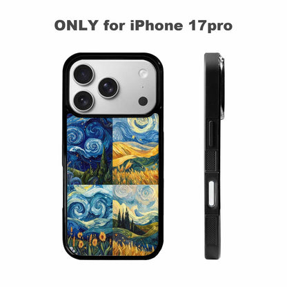 iPhone 17 Pro Case — Small Van Gogh Style Swirl Galaxy, Custom Print Case Cover