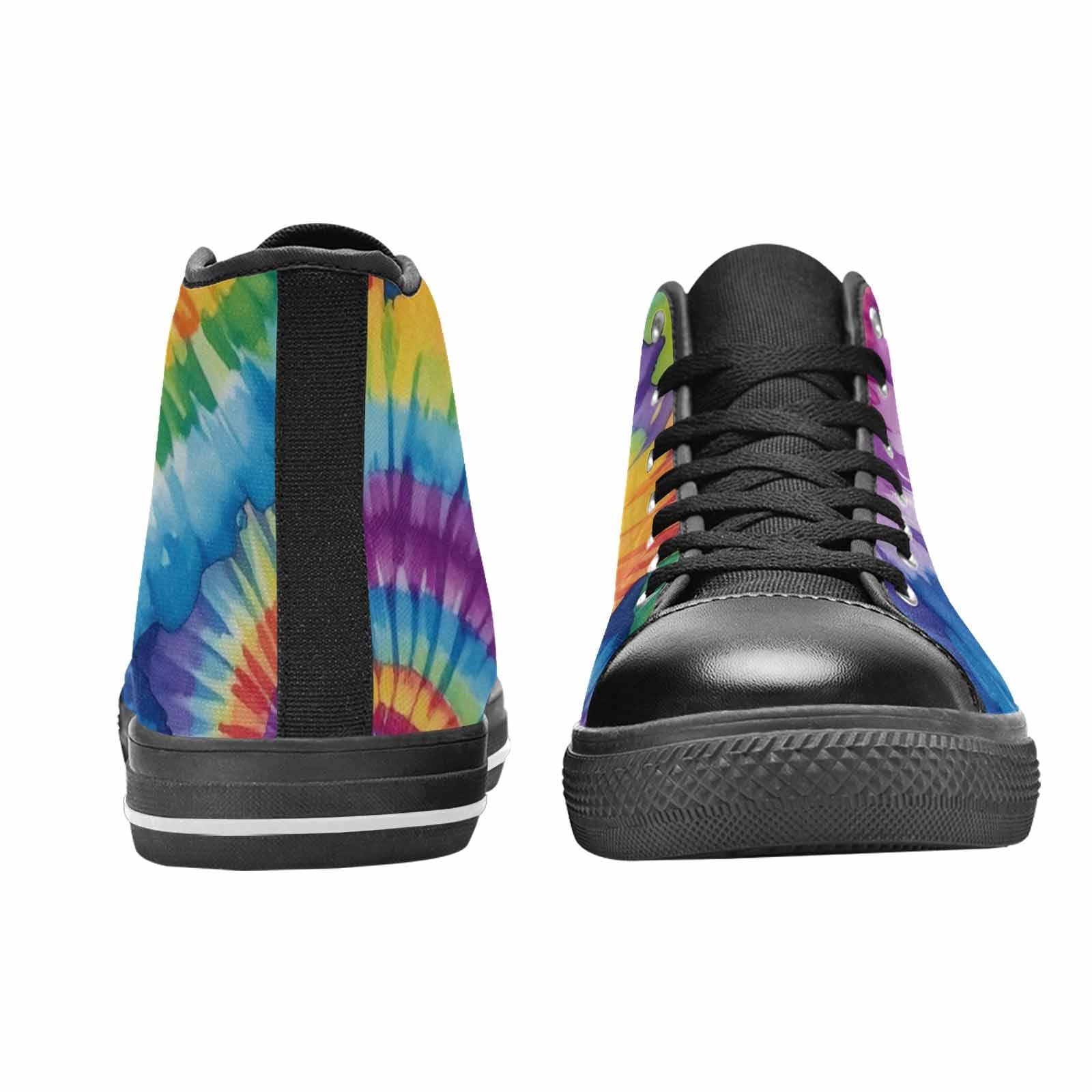 WOMEN'S Tie Dye - High Top Canvas Cottagecore Shoes