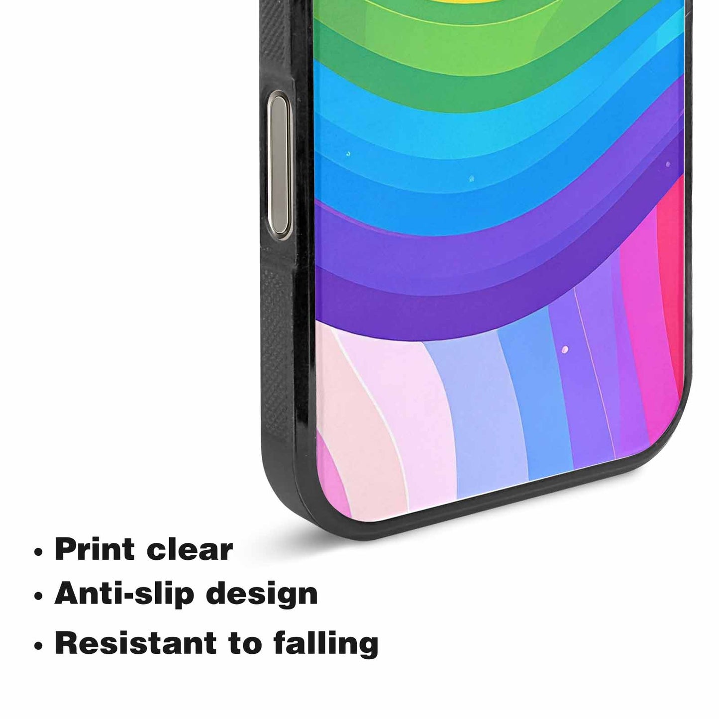 iPhone 15 Pro Max Case — Rainbow Pride, Custom Print Case Cover
