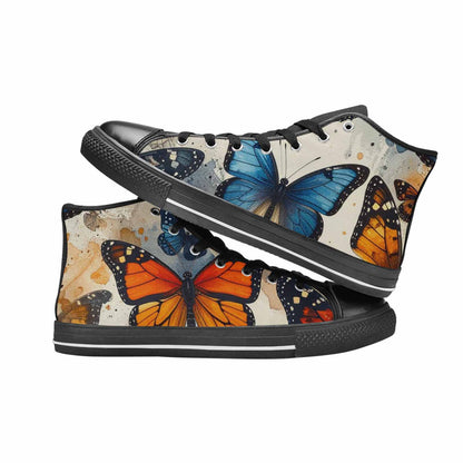 MEN'S Butterfly Wing High Top Canvas Y2K Custom Shoes
