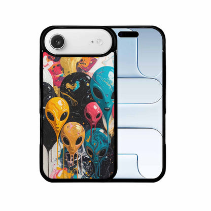 iPhone 17 Air Case — Aliens Marblealiens Pattern Jx7 Alien Scifi, Custom Art Phone Cover