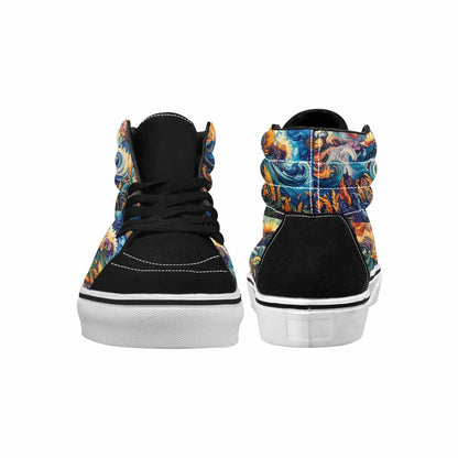 WOMEN'S Blend All Versions High Top Canvas Neon Fantasy Custom Sneakers