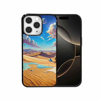 iPhone 15 Pro Max Case — Surrealist Desert Dreamscape Custom, Custom Phone Case