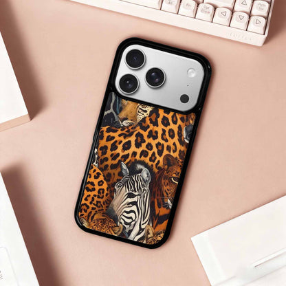 iPhone 17 Pro Case — Small Animal Print Pattern Randomly Animal, Personalized Phone Case
