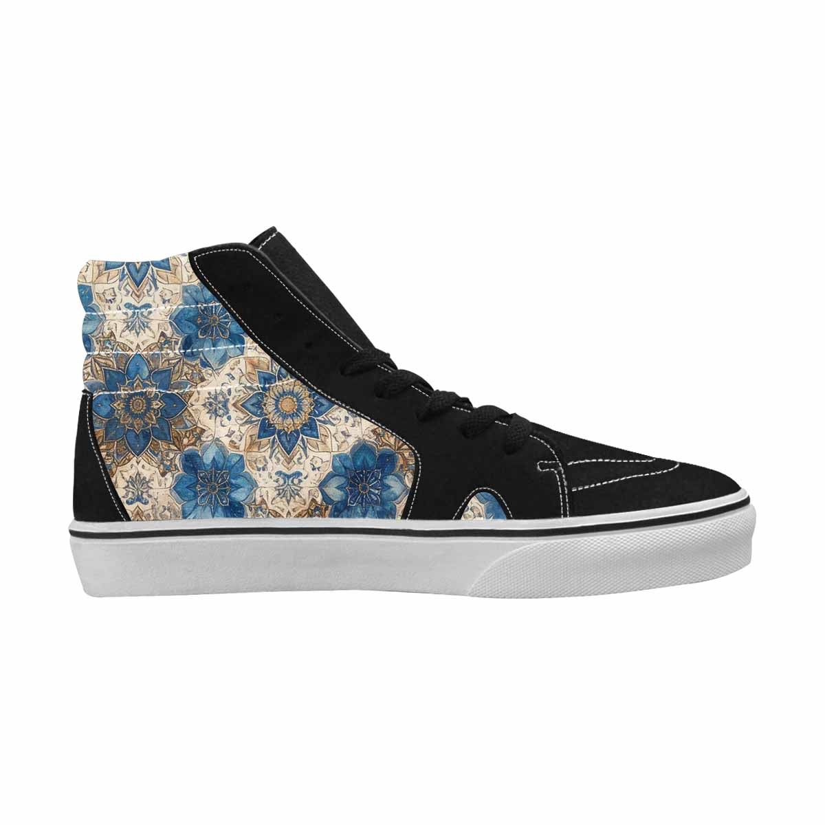 WOMEN'S Mandala High Top Canvas Grunge Custom Sneakers