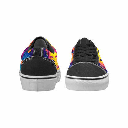 WOMEN'S Funny Looking Cartoon Canvas Lace-Up Neon Fantasy Shoes