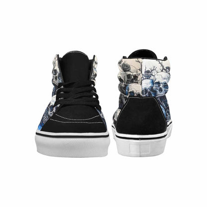 MEN'S Skull Roses High Top Canvas Dreamlike Custom Shoes