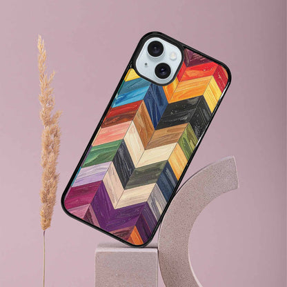 iPhone 15 Plus Case — Progress Pride Flag Color Theme Small, Personalized Phone Case